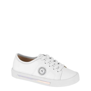 Tenis-Casual-Branco-Kids-Logo-Lateral-|-Molekinha-Tamanho--26---Cor--BRANCO-0